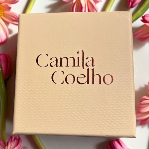 Camila Coelho Golden Gleam Star Medallion Earrings New! - Picture 3 of 4